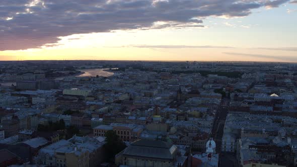 Saint Petersburg Aerial 66. Roofs