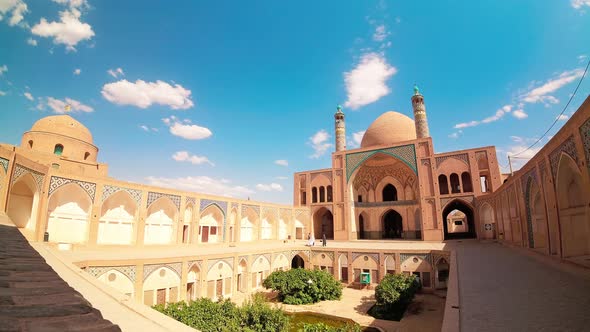 Timelapse Of Traditional Iranian Mosque In Kashan