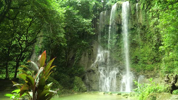 Beautiful Tropical Waterfall