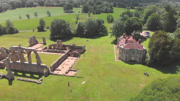 Ruins of Bayham Abbey, East Sussex, England, UK