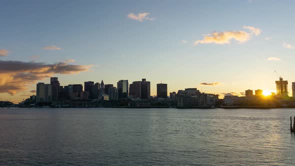 Boston Timelapse Sunset