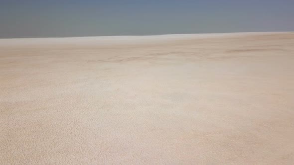 Wide, White Urmia Salt Lake in Middle East, Iran