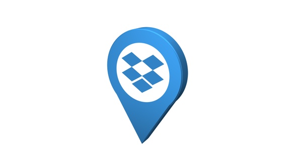 3D Dropbox Pin Icon