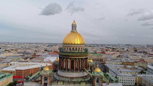 Drone View of the Saint Petersburg Attractions