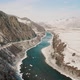 River Background Video Footage - Drone Footage Of A River And Snow - VideoHive Item for Sale