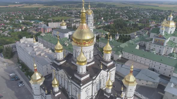 Aerial of Pochaev Monastery