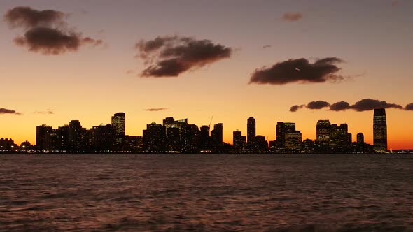 Manhattan New York City Skyscrapers Cityscape Buildings View Background