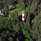 Flying Around the Lighthouse in the Forest - VideoHive Item for Sale