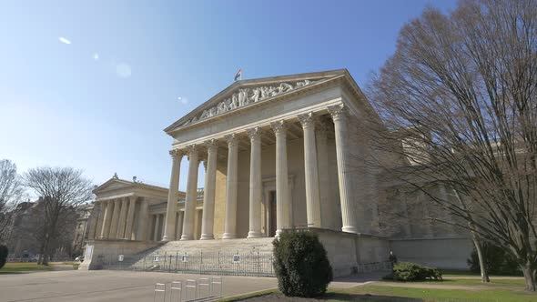 The Museum of Fine Arts in Heroes Square