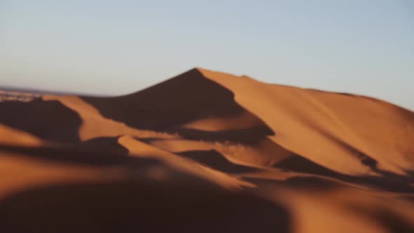 Sand Dunes In Desert