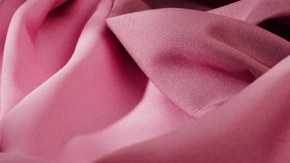 Pink Fabric Closeup Satin Luxury Cloth Texture Background