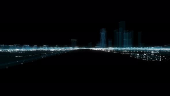 Abstract Hologram 3D City alt