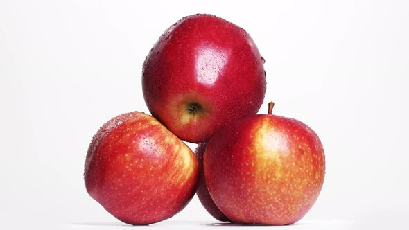 Apples on a Rotating Plate