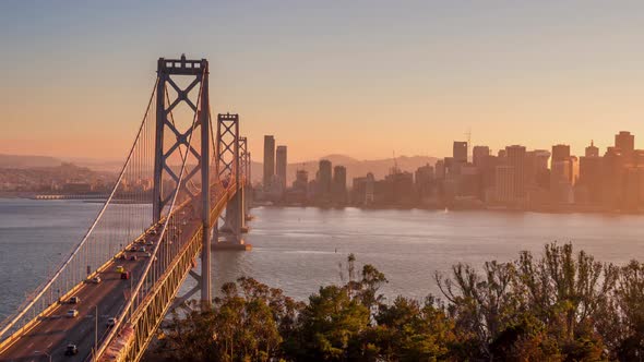 San Francisco's Bay Bridge Twilight