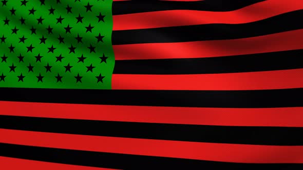 African American Flag 4K