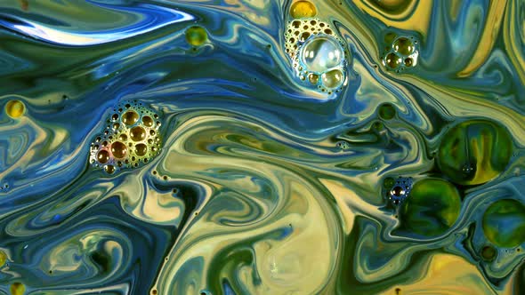 Abstract Colorful Paint Liquid Artistic Movement