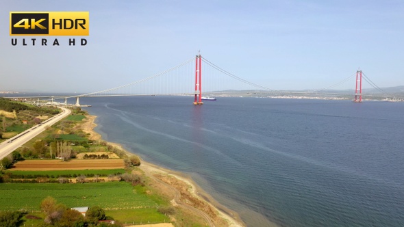 Canakkale Bridge Drone Video