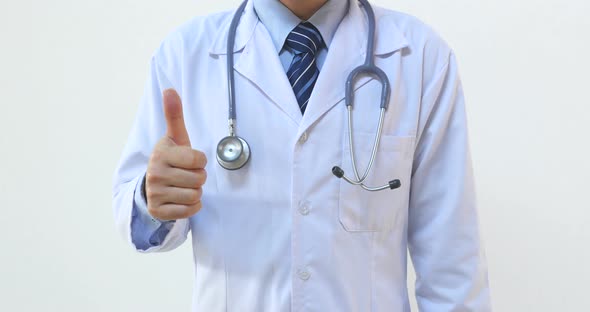 Doctor Showing Thumbs Up
