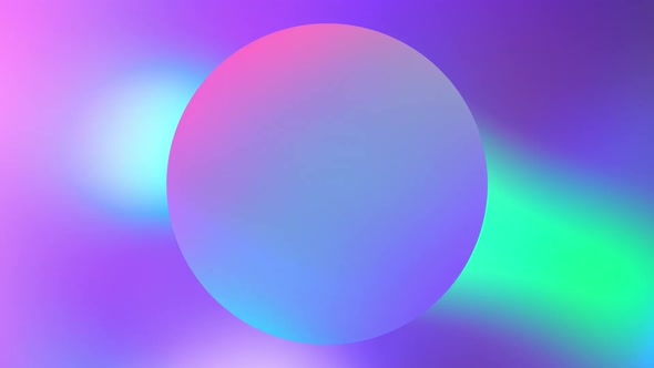 Holographic Pink Purple Blue Teal and Pink Colors Gradients Circle