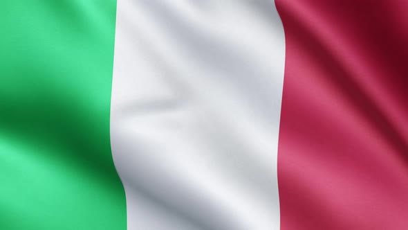 Italian flag | Flag of Italy | UHD | 60fps