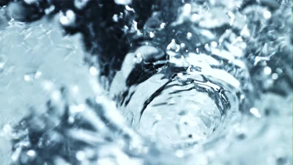 Rotation of Water By a Whirlpool with Air Bubbles