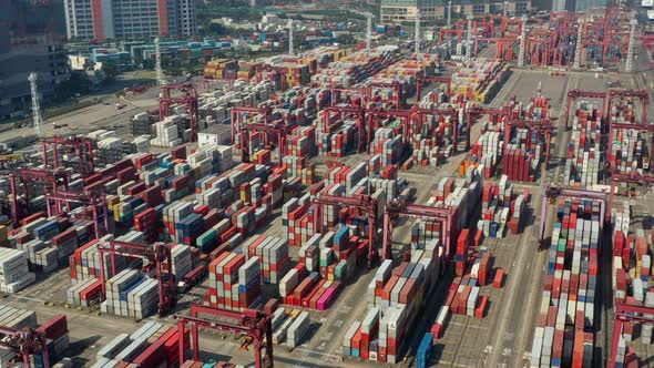 Kwai Tsing Container Terminals in Hong Kong