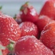 Ripe fresh strawberries close up.  Organic ripe strawberry. Concept of hygiene, diet and health - VideoHive Item for Sale