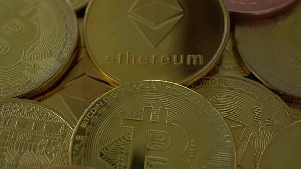 Ethereum and Bitcoin Coins 34