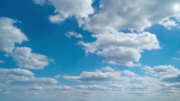 Timelapse of Blue Sky with Clouds