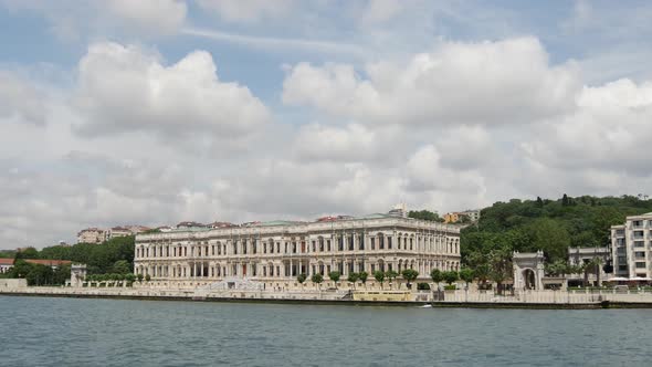 View from a ferry at The Golden Horn in Istanbul 