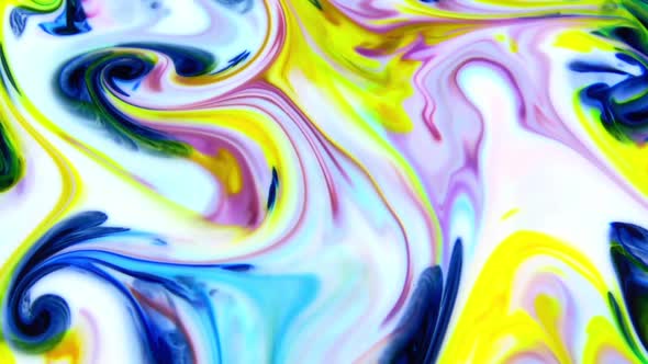 Abstract Bright Colours Paint Spreading Texture  alt