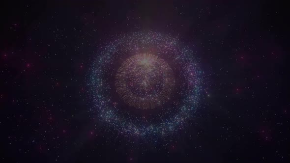 Space Flower Meditation Motion Loop Background