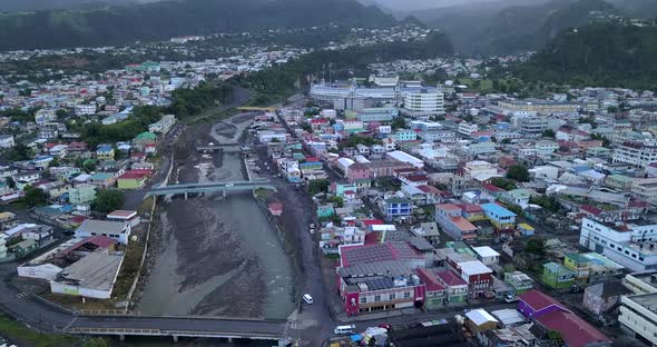 Roseau, Dominica Aerial