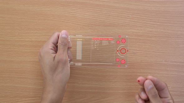 Complete blood count testing your self at home.