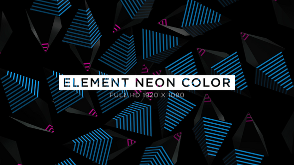 Element Neon Color VJ Loops Background