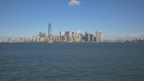 Cityscape of NYC and the Upper Bay