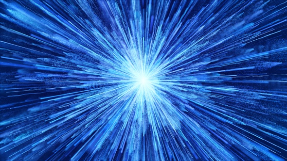 Blue Particle Streaks Bloom
