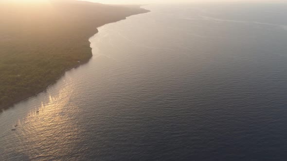 Coastline During Sunset