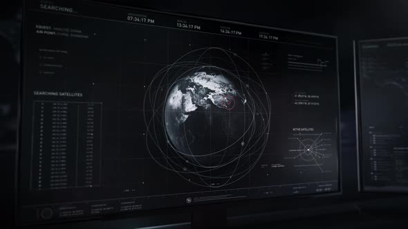 The matrix has found the position of unprotected satellites on a map of China