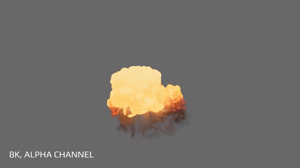 Explosion 8k Alpha Channel