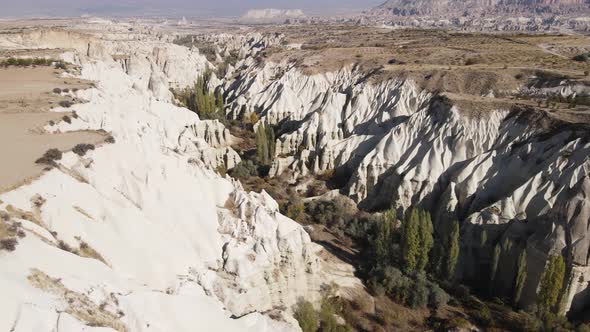 Cappadocia Landscape Aerial View. Turkey. Goreme National Park