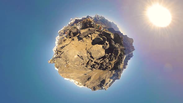 360 VR Gokyo Ri Mountain Top