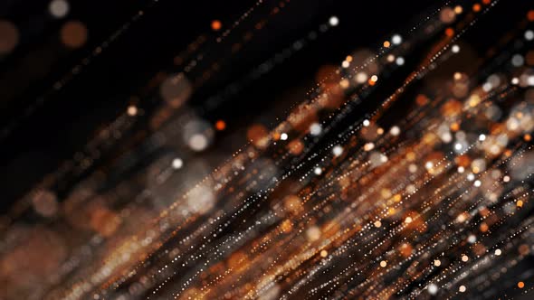 Abstract digital fiber optic lines moving dots background alt