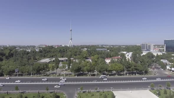 panarama of Tashkent TV tower