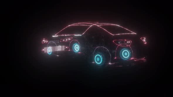 3d Car Scanning Hud Hologram V3 4k alt