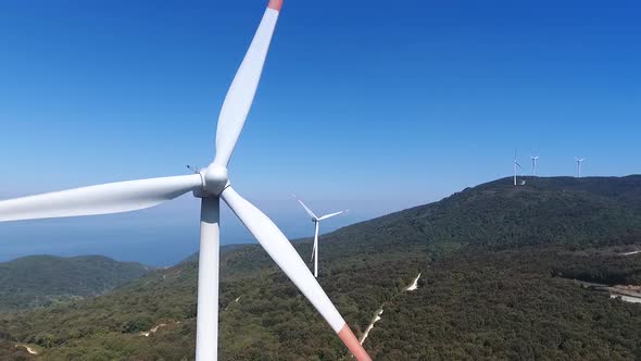 Aerial Wind Turbine, view from base