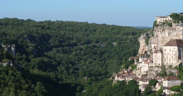 the medieval city Rocamadour, Lot department, Occitanie, France