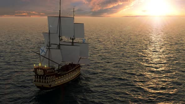 Sailboat at Dawn