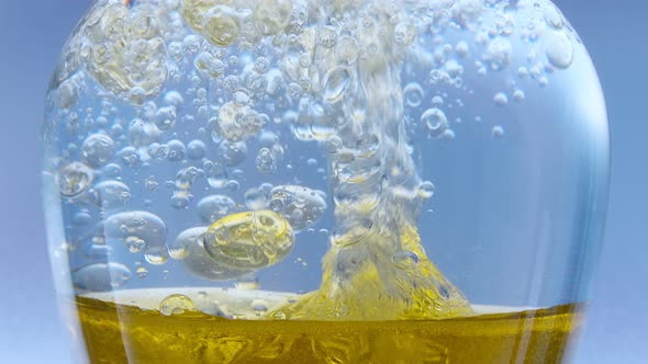 Oil Bubbles Jumping Background