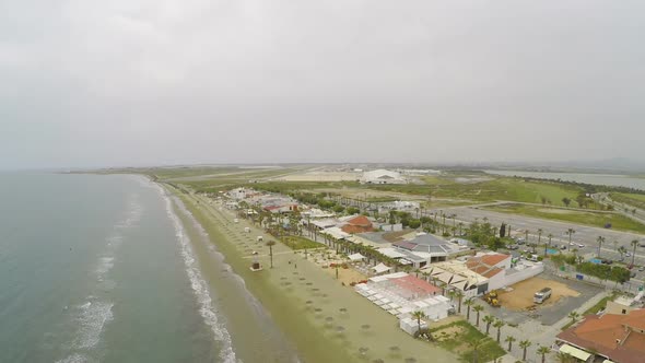 Beautiful Aerial View on Resort Town in Cyprus, Tourism and Relax, Landscape